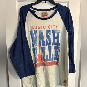 Nashville baseball style tee